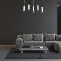 Milagro - Lampa Wisząca DANTE SILVER 5x mini GU10