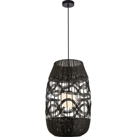 Milagro - Lampa wisząca ARONA BLACK 1xE14 fi 400