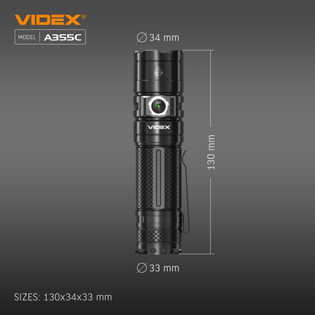 Latarka kompaktowa LED przenośna 20W 4000lm IP68 CREE VLF-A355C