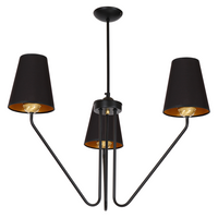 Milagro - Żyrandol VICTORIA BLACK 3xE27