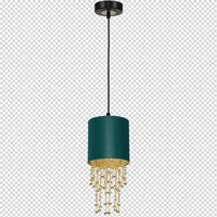 Milagro - Lampa wisząca ALMERIA GREEN/GOLD 1xE27