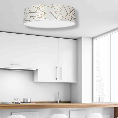 Lampa sufitowa Ziggy 3xE27 Ø50cm Biały/Złoty