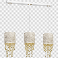 Milagro - Lampa wisząca ALMERIA WHITE/GOLD 3xE27