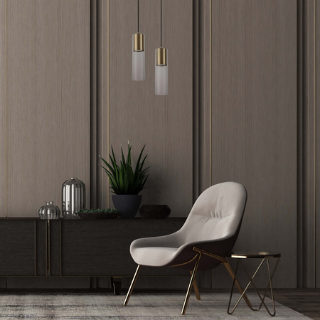 Lampa wisząca Manacor złota 1xGU10