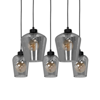 Milagro - Lampa wisząca SANTIAGO SMOKED 5xE27