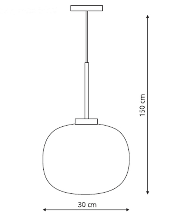Lampa wisząca Jukon biała 1xE27
