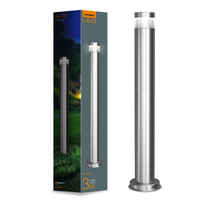 Oprawa ogrodowa słupek LED chrom 3W IP54 2700K 80cm