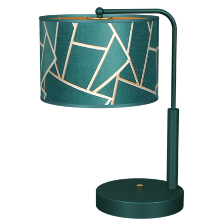 Milagro - Lampka nocna ZIGGY GREEN Gold/Bottle green  1xE27