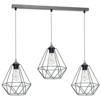 Milagro - Lampa wisząca BASKET GRAY 3xE27