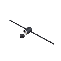 Kinkiet Ścienny Modern Slim 60cm Czarny LED 8W Barwa Ciepła 3000K IP44