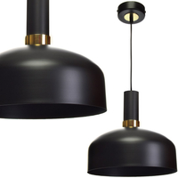 Milagro - Lampa wisząca MALMO BLACK/GOLD 1xE27