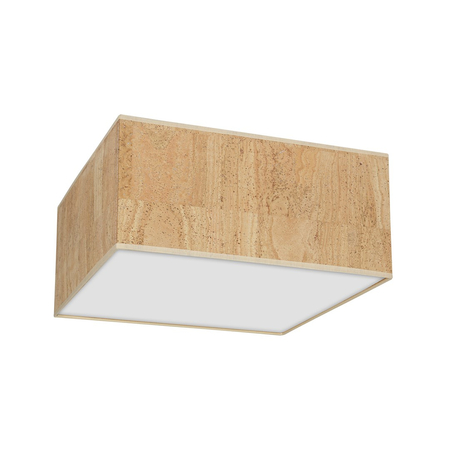 Milagro - Lampa sufitowa CORK White/Cork 2xE27
