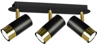 Milagro - Lampa sufitowa DANI BLACK/GOLD 3xGU10