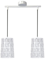 VISTA LAMPA WISZĄCA 2X60W E27 BIAŁY