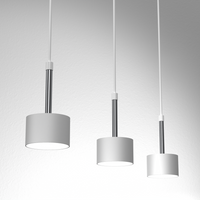 Milagro - Lampa wisząca ARENA WHITE/SILVER 3xGX53