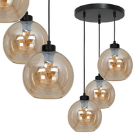 Milagro - Lampa wisząca SOFIA AMBER 3xE27