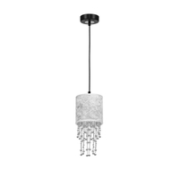 Milagro - Lampa wisząca ALMERIA SILVER/BLACK 1xE27