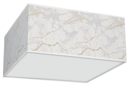 Milagro - Lampa sufitowa SENSO White/Gold kwadrat 2xE27