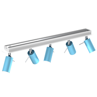 Milagro - Lampa sufitowa PRESTON BLUE/WHITE 5x mini GU10