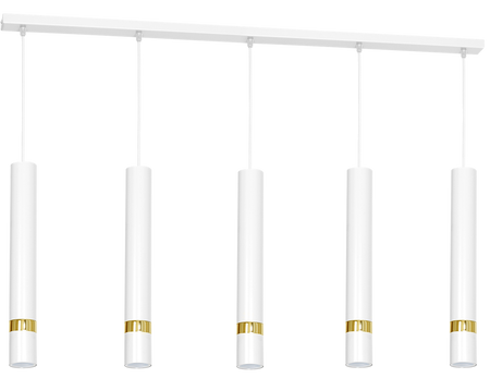 Milagro - Lampa wisząca JOKER WHITE/GOLD 5xGU10