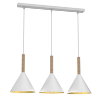 Milagro - Lampa wisząca PERU WHITE 3xE27