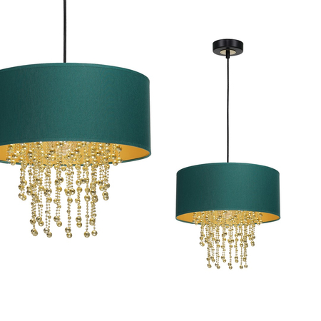 Milagro - Lampa wisząca ALMERIA GREEN/GOLD 1xE27