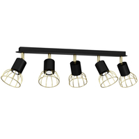 Milagro - Lampa sufitowa DANTE Black/Gold 5x mini GU10