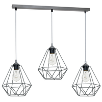 Milagro - Lampa wisząca BASKET GRAY 3xE27