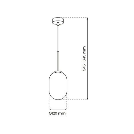 Milagro - Lampa wisząca ALIAS BLACK 1xG9 fi 120