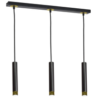 Milagro - Lampa wisząca DANI BLACK/GOLD 3xGU10