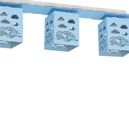 Milagro - Lampa sufitowa RALLY BLUE 3xE27 60W