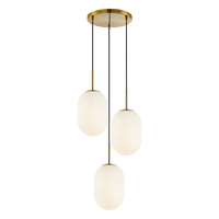 Milagro - Lampa wisząca ALIAS GOLD 3xE14 koło