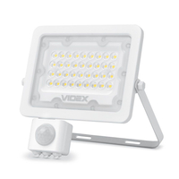 Naświetlacz LED biały czujnik ruchu halogen 30W VLE-F2e-305W-S