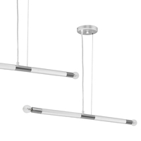 Milagro - Lampa wisząca BASTONE WHITE / CHROME 2xE14