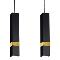 Milagro - Lampa wisząca VIDAR BLACK/GOLD 3xGU10