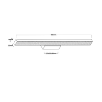 Kinkiet Aqua 66,5 cm biały IP44 LED CCT