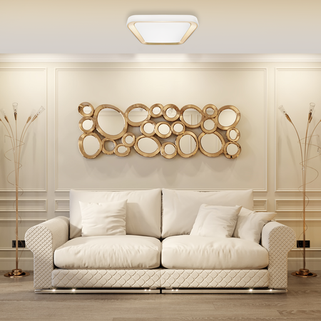 Milagro - Plafon QUADRO GOLD 66W