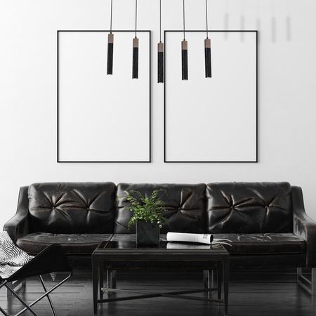 Milagro - Lampa wisząca SOLO SAWN BLACK / PATINATED WOOD 5x mini GU10