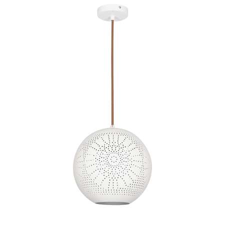 BENE LAMPA WISZĄCA 25 KULA S 1X60W E27 AŻUROWY BIAŁY