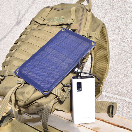 Przenośna ładowarka słoneczna panel solarny 5W USB 3w1 VSO-F505U