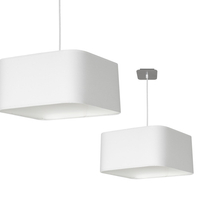 Milagro - Lampa wisząca NAPOLI WHITE/CHROME 1xE27