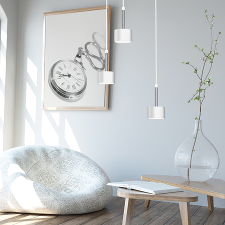 Milagro - Lampa wisząca ARENA WHITE/SILVER 3xGX53