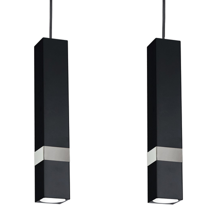 Milagro - Lampa wisząca VIDAR BLACK/CHROME 3xGU10