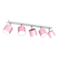 Milagro - Lampa sufitowa DIXIE PINK 5xGX53