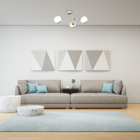 Milagro - Lampa sufitowa JOY WHITE / GOLD 3xE14