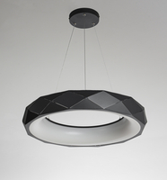 Lampa wisząca Reus czarna LED 4000K