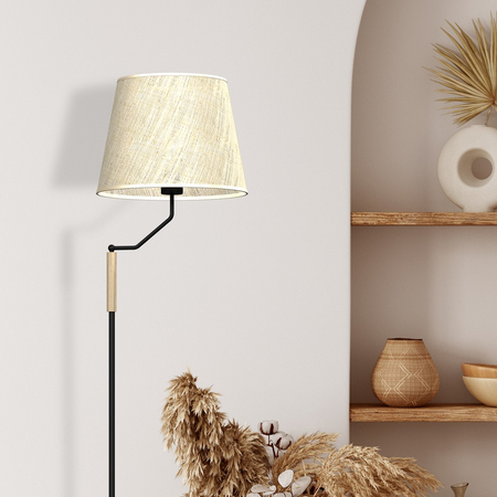Milagro - Lampa stojąca ETNA Black 1xE27