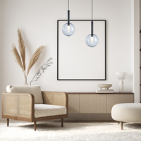 Milagro - Lampa wisząca NIKO BLACK 1xG9 fi 200