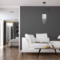 Milagro - Lampa wisząca ALMERIA SILVER/BLACK 1xE27