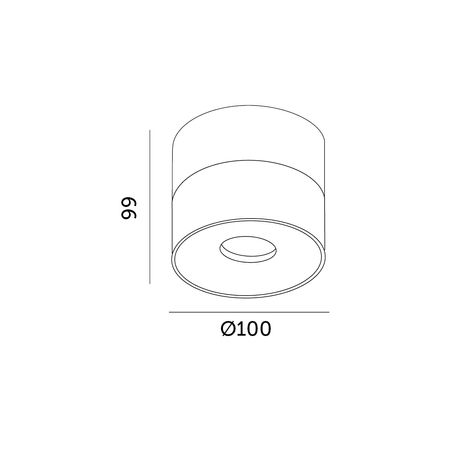 Oprawa sufitowa LAHTI dim 13,5W 3000K czarna Art of Light